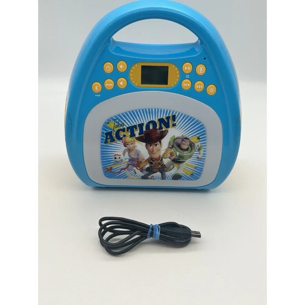 Disney Pixar Toy Story 4 Bluetooth MP3 Karaoke Machine *No Mic* Tested